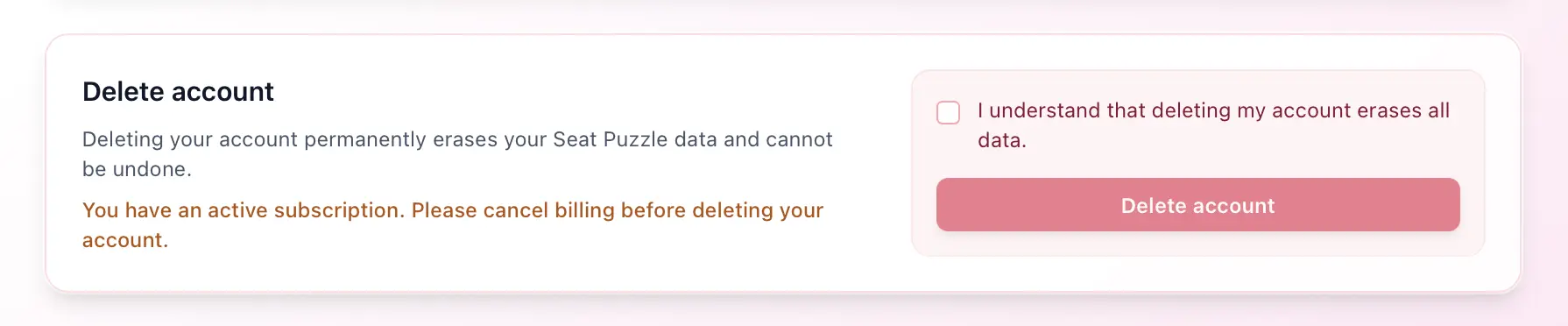 Delete your account from the bottom of the account page. Delete your account from the bottom of the account page.