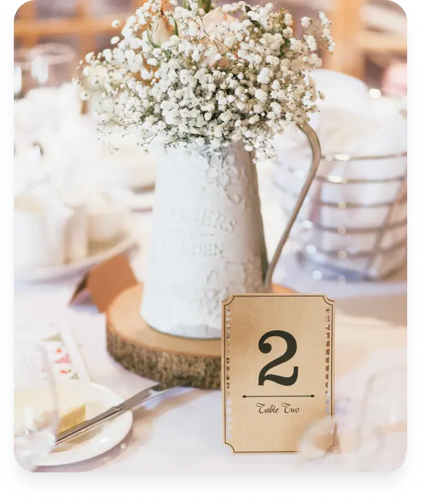 Seat Puzzle makes it easy to setup table numbers and seating charts